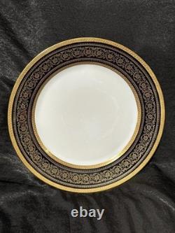 ROSENTHAL-CONTINENTAL Gold Encrusted Cobalt Blue/white Dinner Plate 5369 pattern
