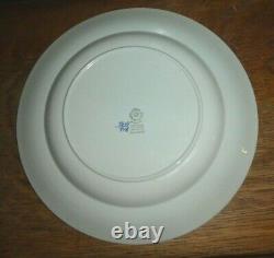 ROYAL COPENHAGEN Denmark TRANQUEBAR Blue Sailboat Center 4604 Dinner Plate PO