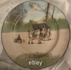ROYAL DOULTON COACHING DAYS BONE BLUE SKY 9 CABINET PLATE (E2768) Royal Mail