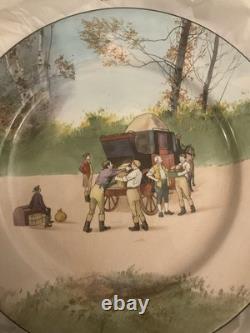 ROYAL DOULTON COACHING DAYS BONE BLUE SKY 9 CABINET PLATE (E2768) Royal Mail