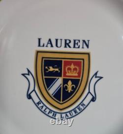 Ralph Lauren Knockhill Accent 9-Inch Dinner Plates (4) New Without Tags