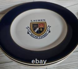 Ralph Lauren Knockhill Accent 9-Inch Dinner Plates (4) New Without Tags