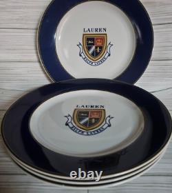 Ralph Lauren Knockhill Accent 9-Inch Dinner Plates (4) New Without Tags