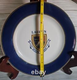Ralph Lauren Knockhill Accent 9-Inch Dinner Plates (4) New Without Tags