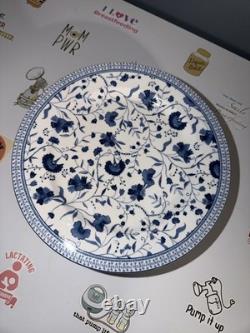 Ralph Lauren MACAO White & Blue Porcelain Plates Set of 9