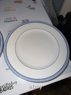 Ralph Lauren MACAO White & Blue Porcelain Plates Set of 9