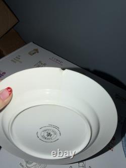 Ralph Lauren MACAO White & Blue Porcelain Plates Set of 9