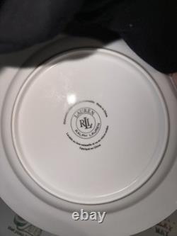 Ralph Lauren MACAO White & Blue Porcelain Plates Set of 9