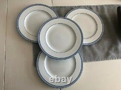 Ralph Lauren Macao White & Blue Porcelain Dinner Plates Set of Four New