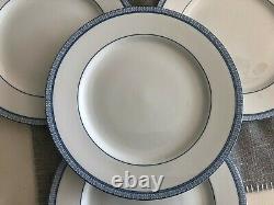 Ralph Lauren Macao White & Blue Porcelain Dinner Plates Set of Four New