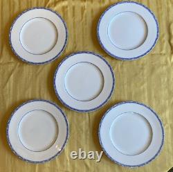 Ralph Lauren Mandarin Blue Dinner Plate 10 5/8 Discontinued Set Of 5