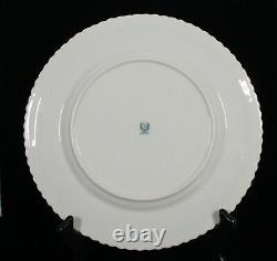 Rare! Antique Lenox China Gadroon Blue Dinner Plate 10 1/2 Diameter Mint