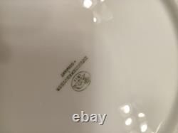 Rare Bareuther Waldsassen Bavaria Germany Dinnerplates Plates Blue Gold 8 PC Set