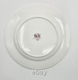 Rare Paragon England Double Warrant Blue/Pink/Gold Cabbage Rose 9 Dinner Plate