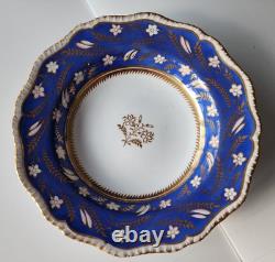 Rare Pattern Georgian Period 5 Soup Plates Bone China Coalport England 1805-1835