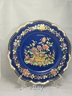 Rare! Scarce! Copeland Spode Dinner plate Powder Blue! Gilded! Mint condition