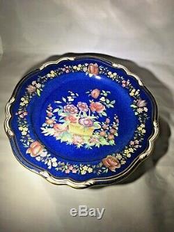 Rare! Scarce! Copeland Spode Dinner plate Powder Blue! Gilded! Mint condition