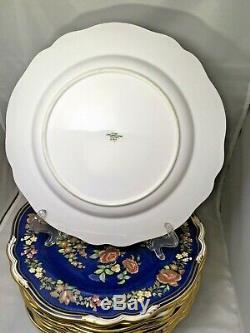 Rare! Scarce! Copeland Spode Dinner plate Powder Blue! Gilded! Mint condition