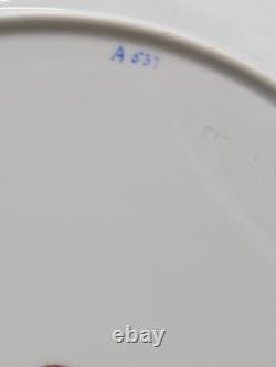 Rare Set of 4 Royal Crown Derby Tiffany Co. Blue Gold Dinner & Bread Plates A537