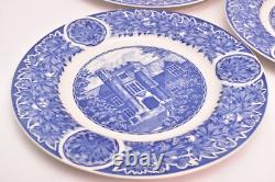 Rare Shenango China OHIO State University Blue Dinner Plates Set of 3