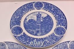Rare Shenango China OHIO State University Blue Dinner Plates Set of 3