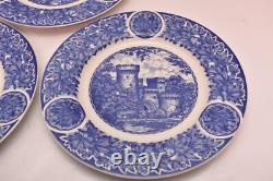 Rare Shenango China OHIO State University Blue Dinner Plates Set of 3