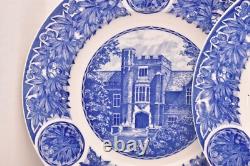 Rare Shenango China OHIO State University Blue Dinner Plates Set of 3