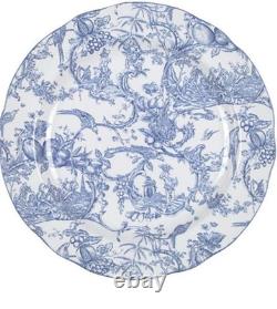 Rare Spode Williamsburg Blue Provincial GardenDinner Plates Mint Condition