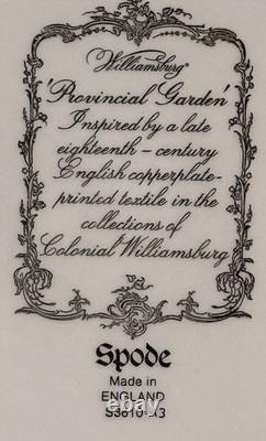 Rare Spode Williamsburg Blue Provincial GardenDinner Plates Mint Condition