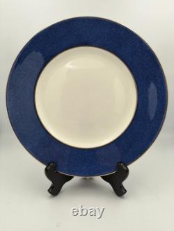 Rare Tiffany and Co Wedgwood Collaboration Swinburne Blue Dinner Plate Set of 4