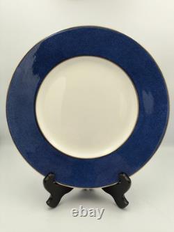 Rare Tiffany and Co Wedgwood Collaboration Swinburne Blue Dinner Plate Set of 4