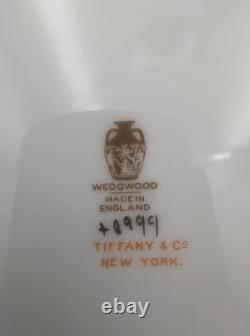 Rare Tiffany and Co Wedgwood Collaboration Swinburne Blue Dinner Plate Set of 4