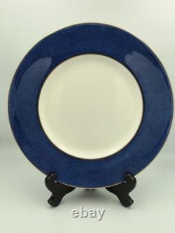 Rare Tiffany and Co Wedgwood Collaboration Swinburne Blue Dinner Plate Set of 4