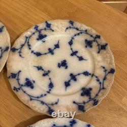 Rare Vintage Flow Blue Plates J&G Meakin Hague 8 Serving Dishes (Set of 4)