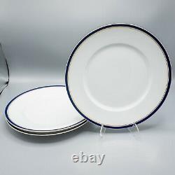 Raynaud Ceralene Limoges Diplomat Blue Large Dinner Plates 10 3/4 Set of 3