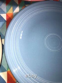 Retired Colors Fiesta 8 Dinner Plates Set 10.5 Fiestaware Free Shipping