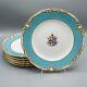 Reverend Charles Doughty Theberton Hall Armorial Dinner Plates Set of 7 Antique