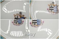 Reverend Charles Doughty Theberton Hall Armorial Dinner Plates Set of 7 Antique