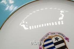 Reverend Charles Doughty Theberton Hall Armorial Dinner Plates Set of 7 Antique
