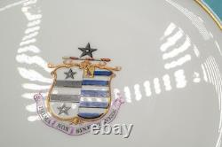 Reverend Charles Doughty Theberton Hall Armorial Dinner Plates Set of 7 Antique
