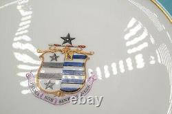 Reverend Charles Doughty Theberton Hall Armorial Dinner Plates Set of 7 Antique