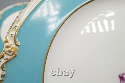 Reverend Charles Doughty Theberton Hall Armorial Dinner Plates Set of 7 Antique