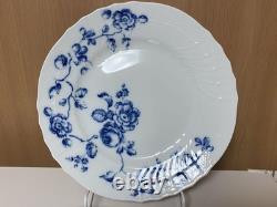 Richard Ginori Rose Blue 10.2 Dinner Plate Set of 2 Discontinued Ceramic Pre-Ow