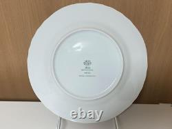 Richard Ginori Rose Blue 10.2 Dinner Plate Set of 2 Discontinued Ceramic Pre-Ow