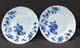 Richard Ginori Rose Blue Dinner Plate 2-Piece Set 10.2 Inch Diameter
