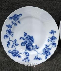 Richard Ginori Rose Blue Dinner Plate 2-Piece Set 10.2 Inch Diameter
