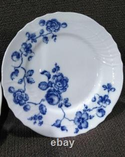 Richard Ginori Rose Blue Dinner Plate 2-Piece Set 10.2 Inch Diameter