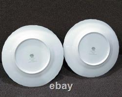 Richard Ginori Rose Blue Dinner Plate 2-Piece Set 10.2 Inch Diameter