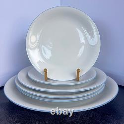 Rorstrand A La Carte Sweden 9 Pc Porcelain Set VDN P555 Blue Rim