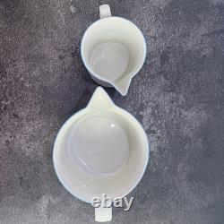 Rorstrand A La Carte Sweden 9 Pc Porcelain Set VDN P555 Blue Rim